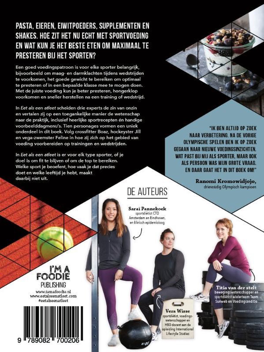Eet als een atleet - back cover