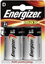 Energizer Alkaline Batterij D 1.5 V Max 2-Blister