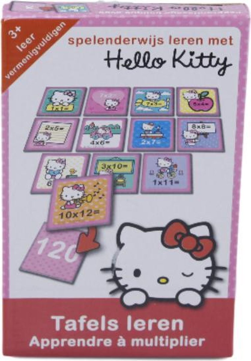 Afbeelding van product Leer Tafels met Hello Kitty – 30x13x3cm | Leerspel voor Kinderen | Tafels Oefenen | Leren Vermenigvuldigen | Educatieve Spellen