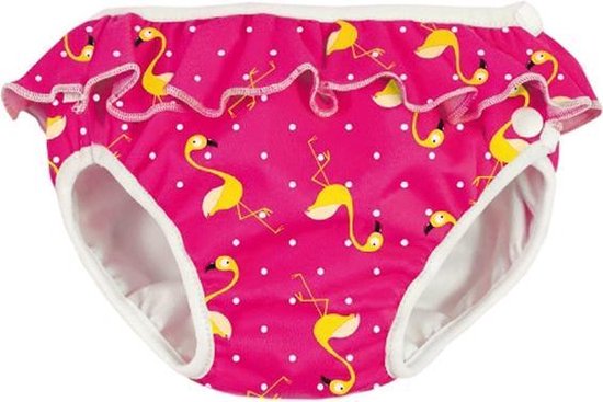 ImseVimse wasbare Zwemluier - Pink Flamingo - XS 4-6 kg - roze - meisje