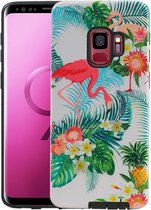 Flamingo Design Hardcase Backcover - Hoesje Geschikt voor Samsung Galaxy S9