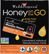 Wedderspoon Organic, Inc., Honey On The Go, KFactor 16, 24 Packs, 5 g Each