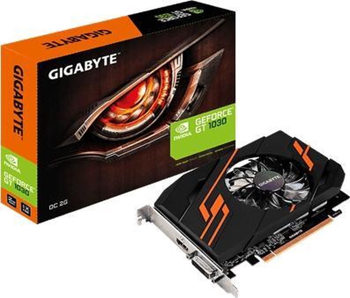 Gigabyte GV-N1030OC-2GI videokaart GeForce GT 1030 2 GB GDDR5