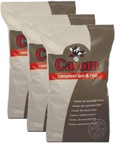 3x20 kg Cavom compleet lam/rijst hondenvoer