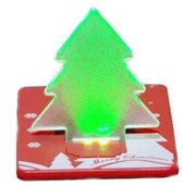 LED kerstboom kaart | LED Kerst Kaart | Kleur Groen