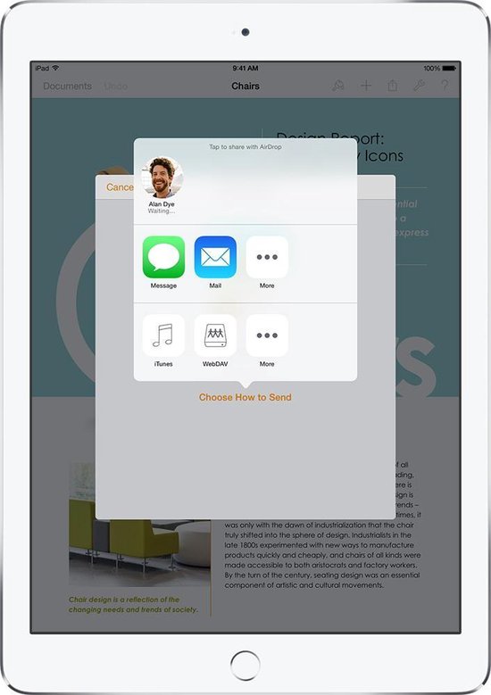 Apple iPad Air 2 - WiFi - Wit/Zilver - 64GB - Tablet