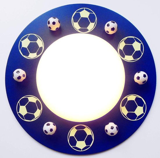 Enfants de Funnylight lampe de football plafonnier LED bleu foncé avec une  lueur dans... | bol.com