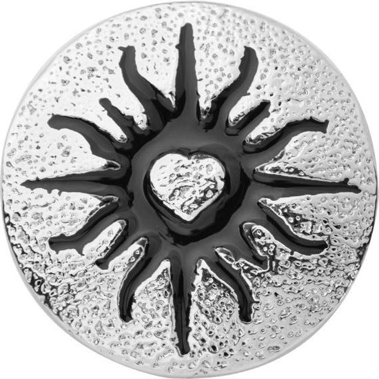 Quiges - Drukknoop 18mm Zon Symbool - EBCM319