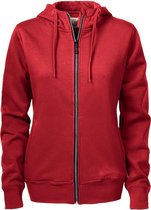 Printer Hooded Sweat Vest Overhead Lady 2262052 Rood - Maat XXL