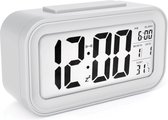 AC18 Clocks digitale wekker - Alarmklok - Inclusief temperatuurmeter - Met snooze en verlichtingsfunctie - Wit