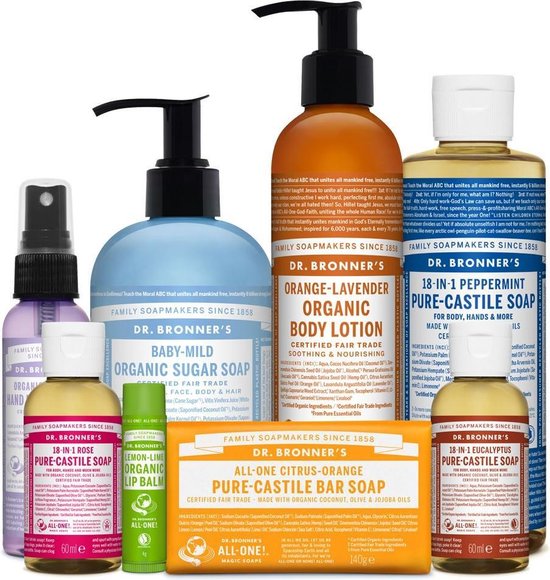 Bol Com Dr Bronners Magic Pure Castile Soap Pepermunt 945ml