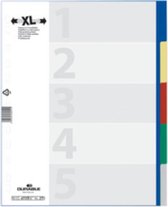 Durable - Plastic Gekleurde Register Tabbladen - DIN A4 - 5 bladen