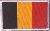 Kledingembleem Belgische vlag - Klittenband - Naaibaar