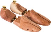 TecTake - Luxueuze schoenspanners maat 44-45 cederhout - 402253