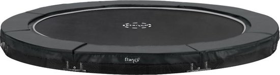Etan® Premium Trampoline Inground - Ø 305 cm / 10ft - UV-bestendig Randkussen - Grijs - Rond - Max. Gebruikersgewicht 150 kg