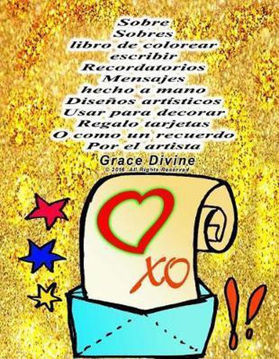 Sobre Sobres libro de colorear escribir Recordatorios Mensajes hecho a
