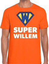 Oranje Super Willem t- shirt - Shirt voor heren - Koningsdag kleding XL