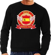 Zwart Spain drinking team sweater zwart heren - Spanje kleding XL