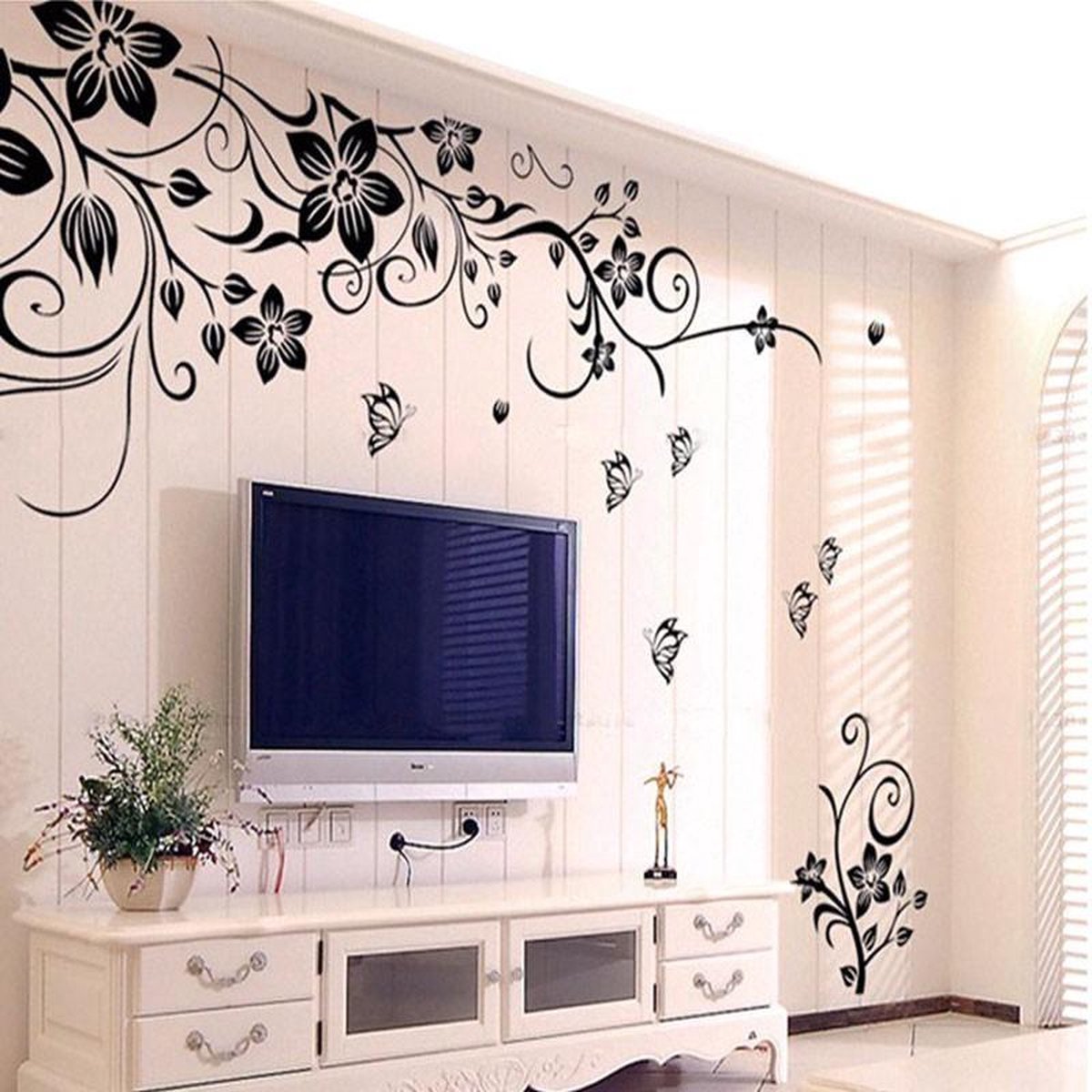 Decoratieve Muursticker - Bloem sticker