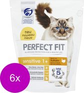 Perfect Fit Droogvoer Sensitive Kalkoen - Kattenvoer - 6 x 750 g