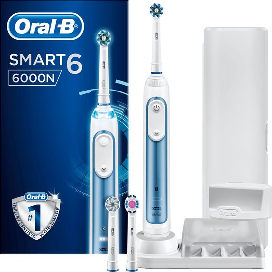 Oral-B Smart 6 6000N - Blauw - Elektrische Tandenborstel | bol