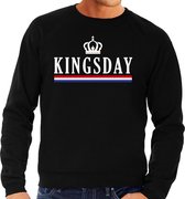 Zwart Kingsday sweater - Trui voor heren - Koningsdag kleding 2XL