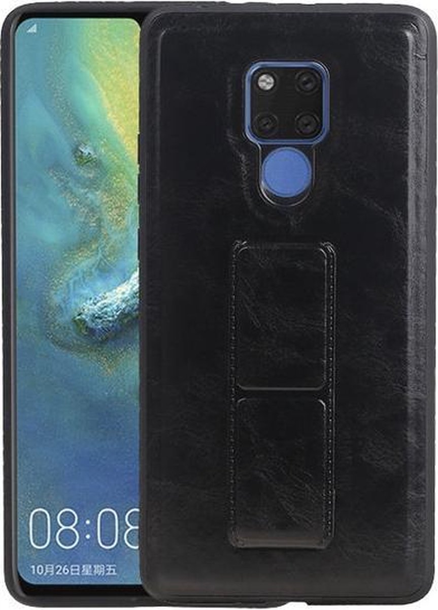 Grip Stand Hardcase Backcover voor Huawei Mate 20 X Zwart