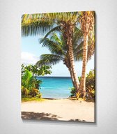 Paradise Beach In Thailand - 80 x 120 cm - Landschap - Schilderij - Canvas - Slaapkamer - Wanddecoratie  - Slaapkamer - Foto op canvas