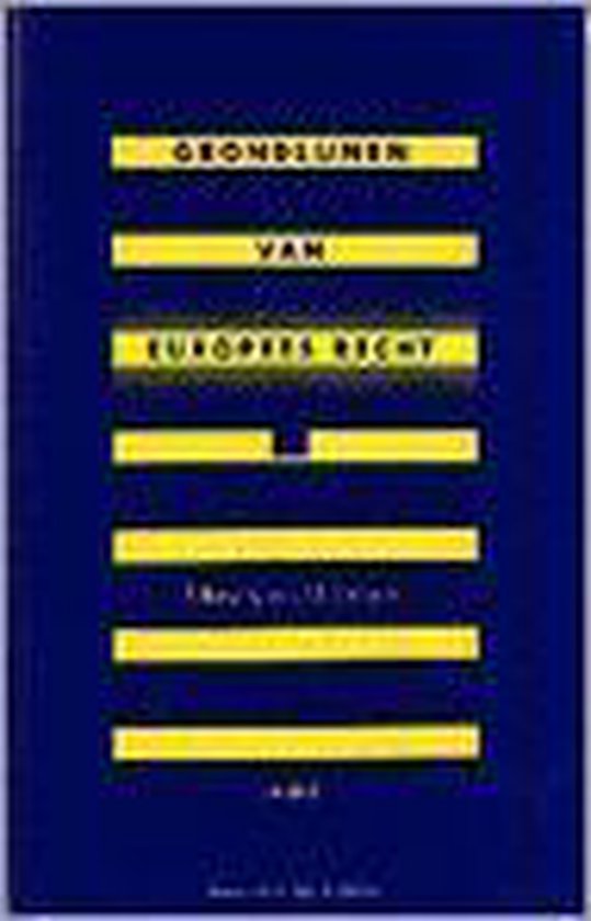 Grondlijnen van Europees recht - cover