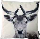 Nature Deer - Hert Kussenhoes | Katoen / Linnen | 45 x 45 cm