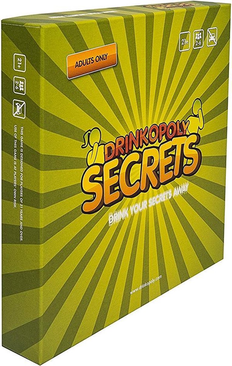 Drinkopoly Secrets - Engelstalig bordspel