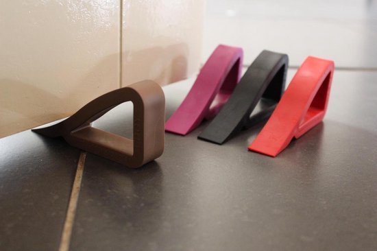 EDGY - deur- en vensterstopper - Chocoladebruin - Verpakt per 2
