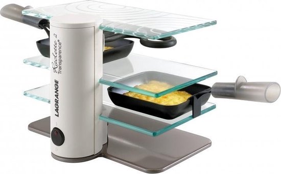 LAGRANGE Raclette 2 Transparence 2pers. / Personnes 900W Zwart
