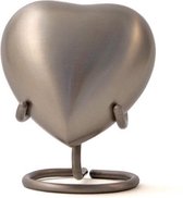 Urnencenter Grecian Pewter Hartjes urn - Urn - Urn voor as - Urn Hond - Urn Kat - Urn Deelbewaring - Mini Urn - Kunstobject
