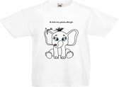 T-shirt - Pinda allergie - Katoen - Wit