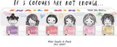 Kinderen Meisjes  Nagellak Snails veilig afwasbaar Mini pack van 6 Beautyset Make-up