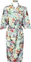 TA-HWA - Kimono Dames - Jade Groen - met Bloemmotief - One Size