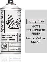 Spray.Bike Fietsframe Matte Vernis Spuitverf - Frame Builder's Transparant Finish - Bescherming tegen o.a. weersinvloeden - 400ml Spuitbus