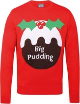 Rode kerst trui Pudding voor heren 2XL (46/56)