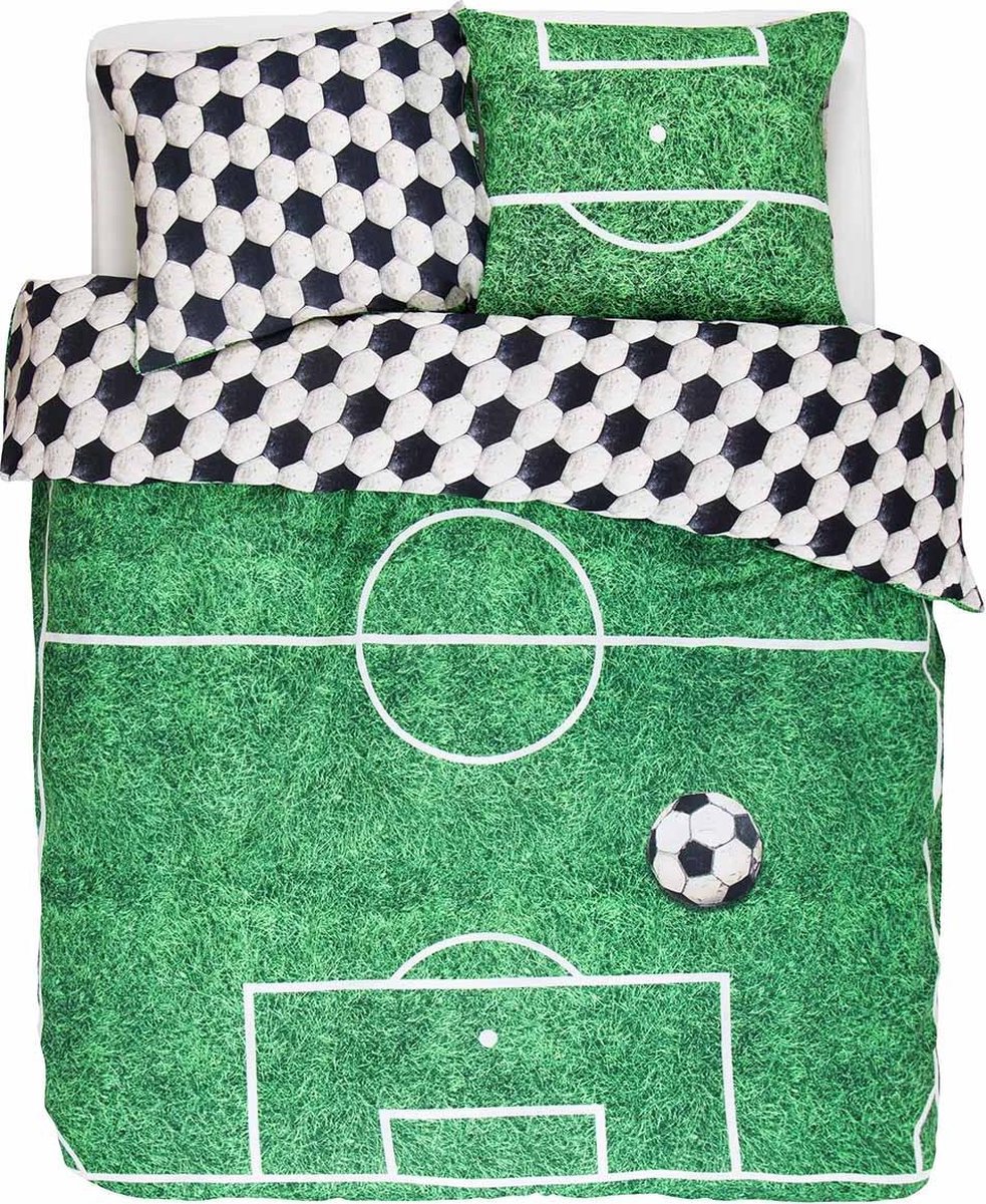 Bouwen op spoel Zich verzetten tegen Covers & Co Soccer - Dekbedovertrek - Lits Jumeaux - 240 x 220 - Green |  bol.com