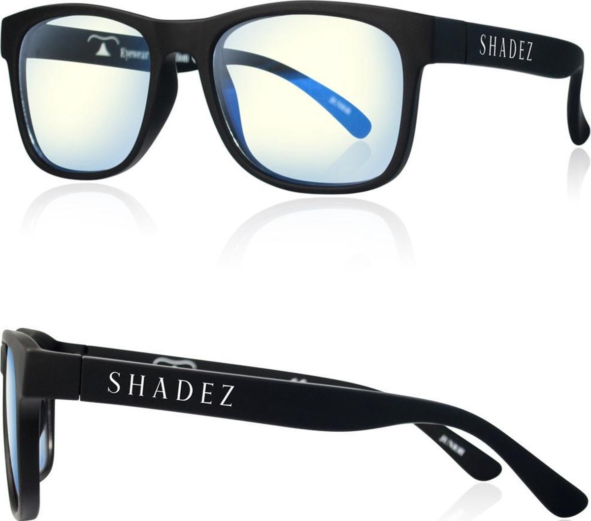 Beeldschermbril kind - Gamebril - Computerbril - Shadez - Zwart 3-7 jr