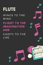 Flute Wings to the mind Flight to the imagination and Gaiety to the life