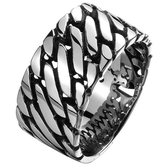 Mannen ring Staal Silver Chain-17mm