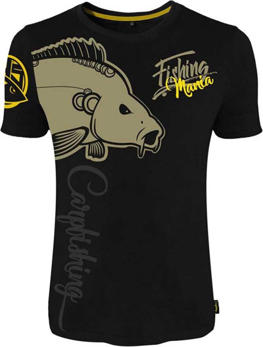 Hotspot Design T-Shirt | Fishing Mania Carpfishing | Black | Maat XL
