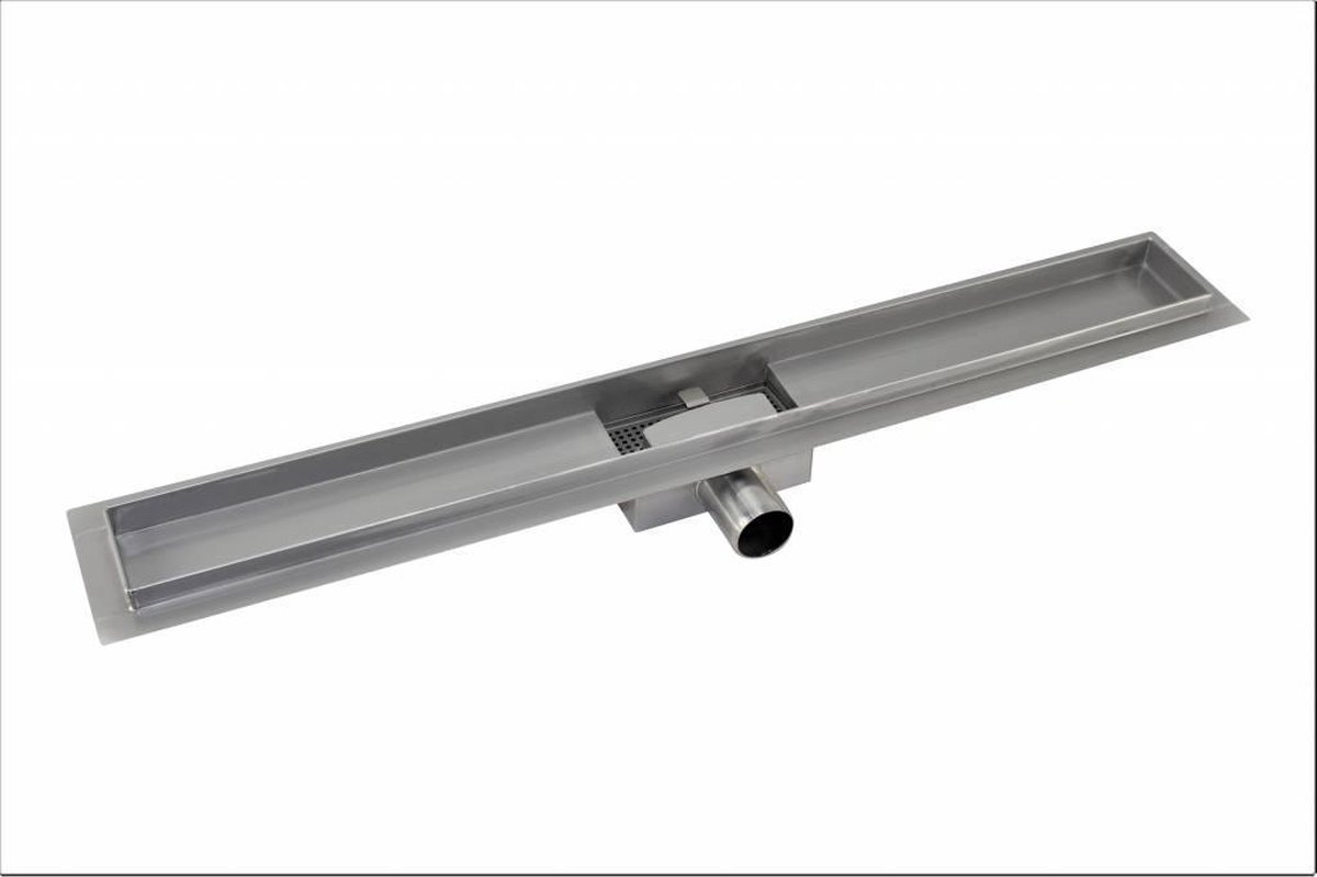 CityLine douchegoot - RVS - 80cm - Zijuitloop - Dots