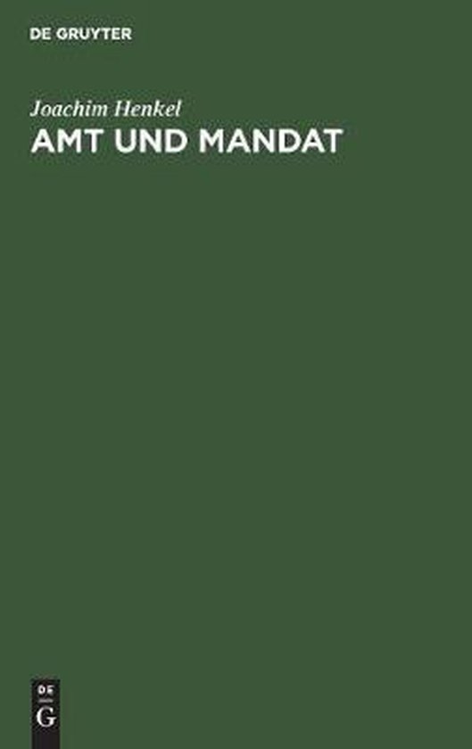 Amt und Mandat - cover
