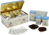 New English Teas Beatrix Potter Gift Pack 3 x Mini Tin Selection 70 gr. Loose Tea & 100 Teabags English Afternoon - English Breakfast - Earl Grey