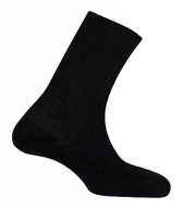 Basset - Wollen herensokken - zonder elastiek en met breed boord - 39/42 - Grijs - Diabetes sokken