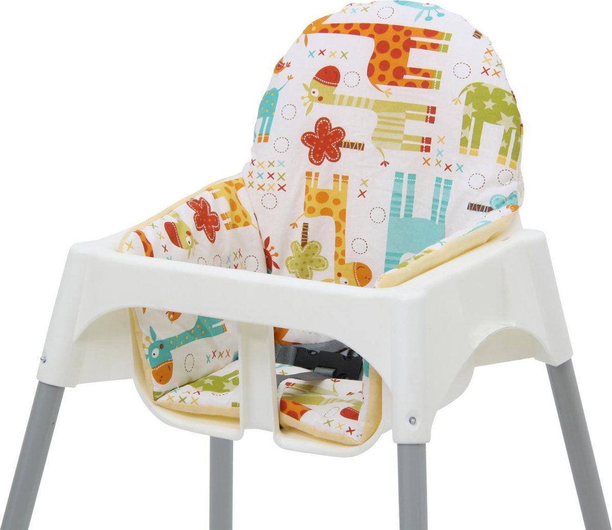 bol.com | Polini Inlegkussen voor IKEA Antilop Kinderstoel - 'Giraffe'