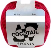 Scheepjes Cocktail 7641 ROOD. PAK MET 10 BOLLEN a 50 GRAM.